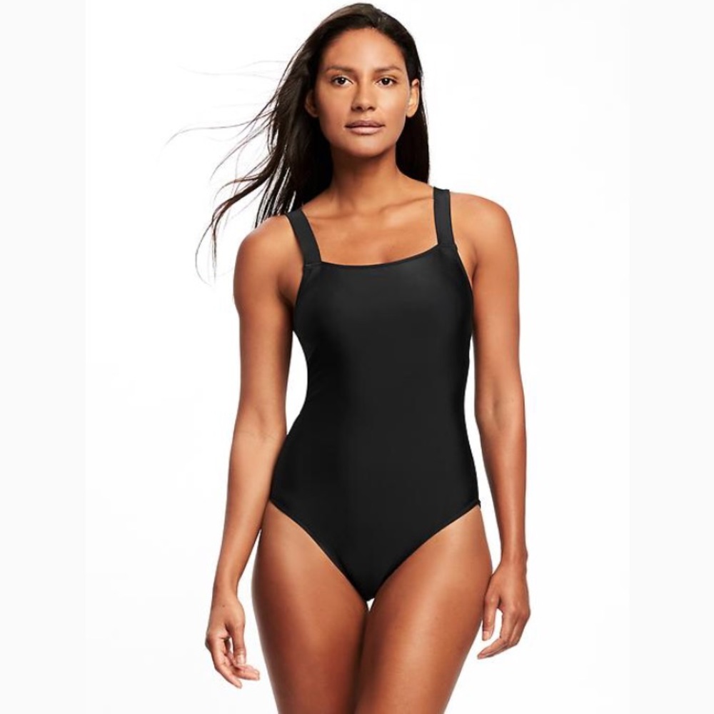 Old Navy Square Neck Tie Back Swimsuit